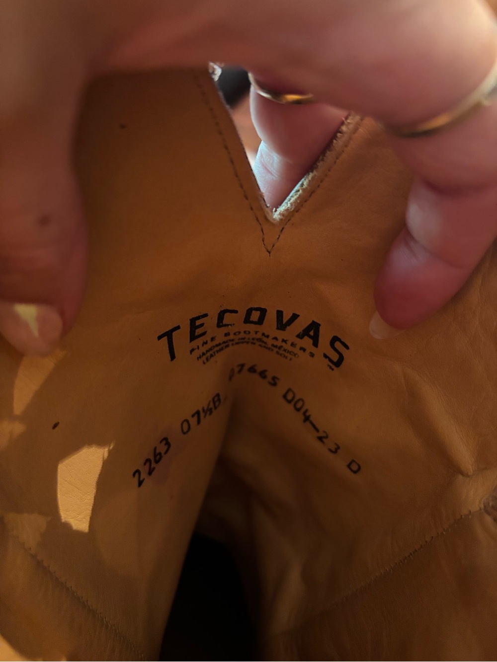 Tecovas RARE Caramel Leather Annie Cowgirl Boots - Picture 9 of 9